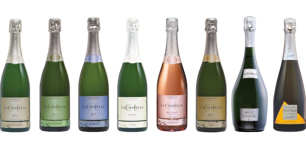 Champagne : Coffret 3 bouteilles  Champagne 1er cru Cl. de la Chapelle