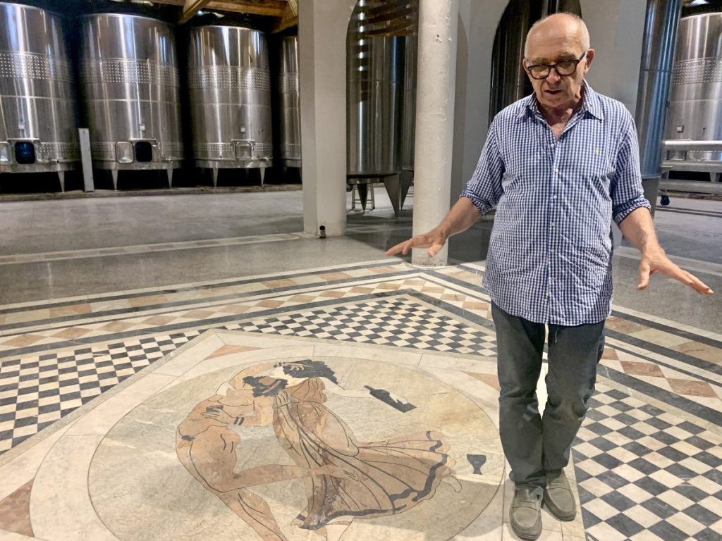 Alain Brumont au château Montus 