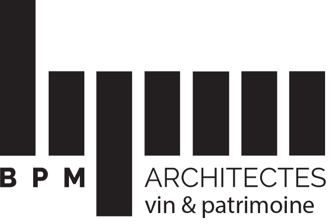 Logo BPM Architectes vin & patrimoine