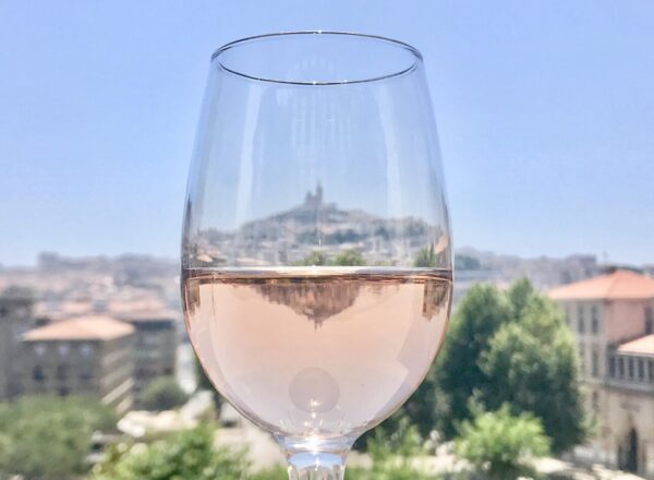vin rosé paysage