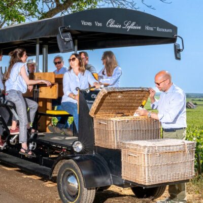 voiture dans les vignes bourgogne oenotourisme