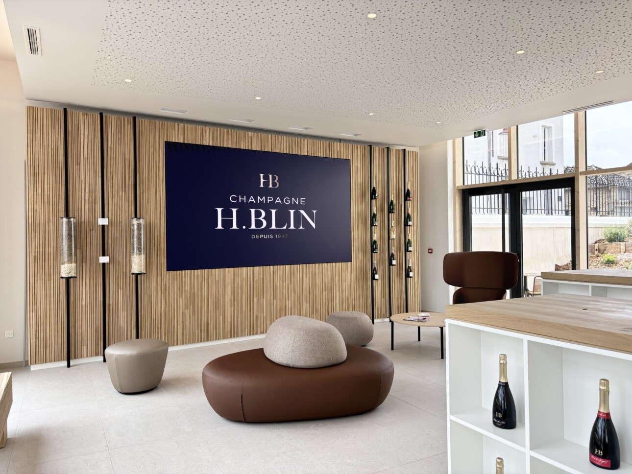 Espace accueil grand public du Champagne H. Blin
