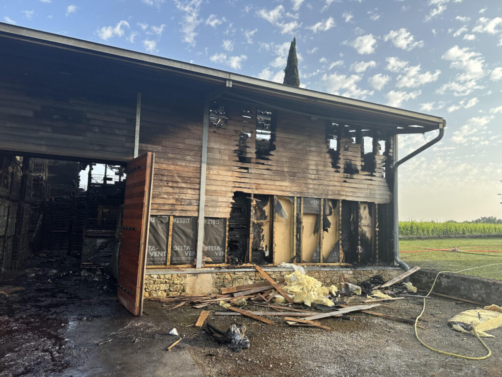 chateau puyguéraud chai de stockage incendie 