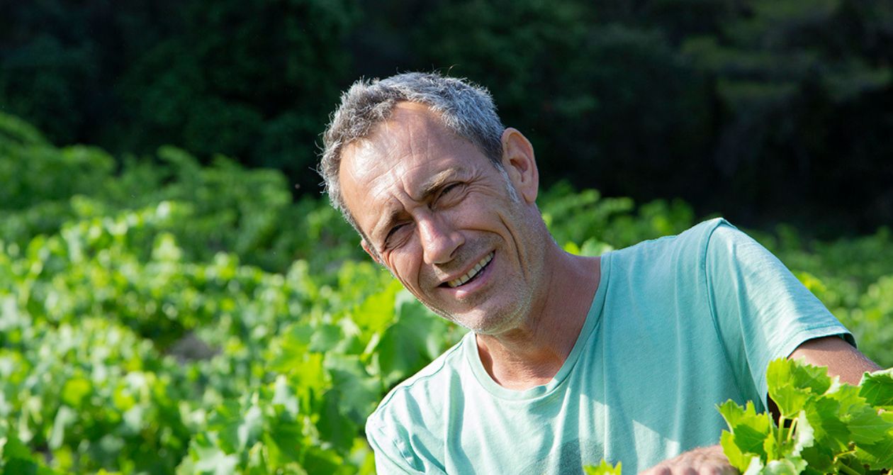 portrait homme vignes