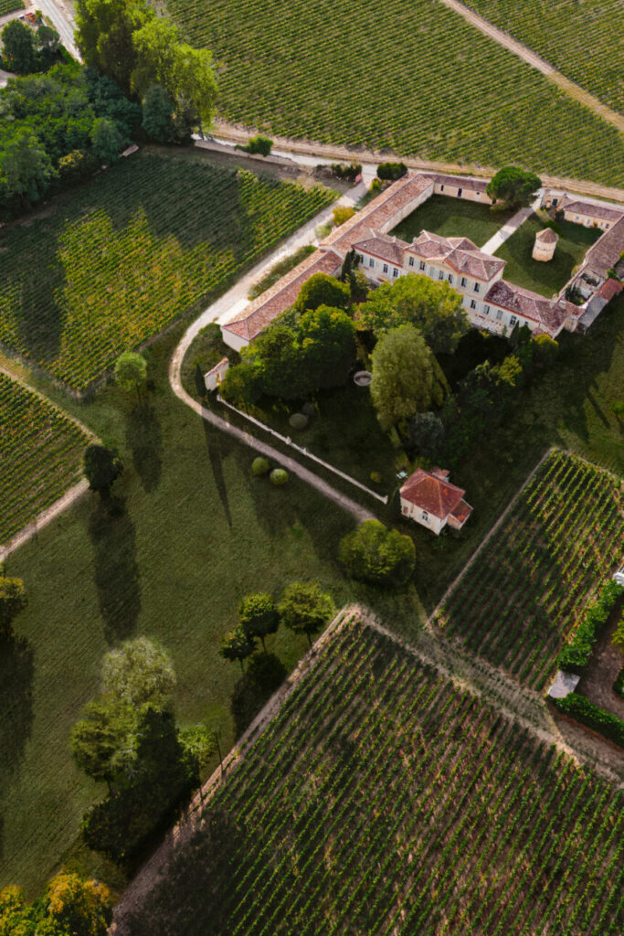 vue château vignes 