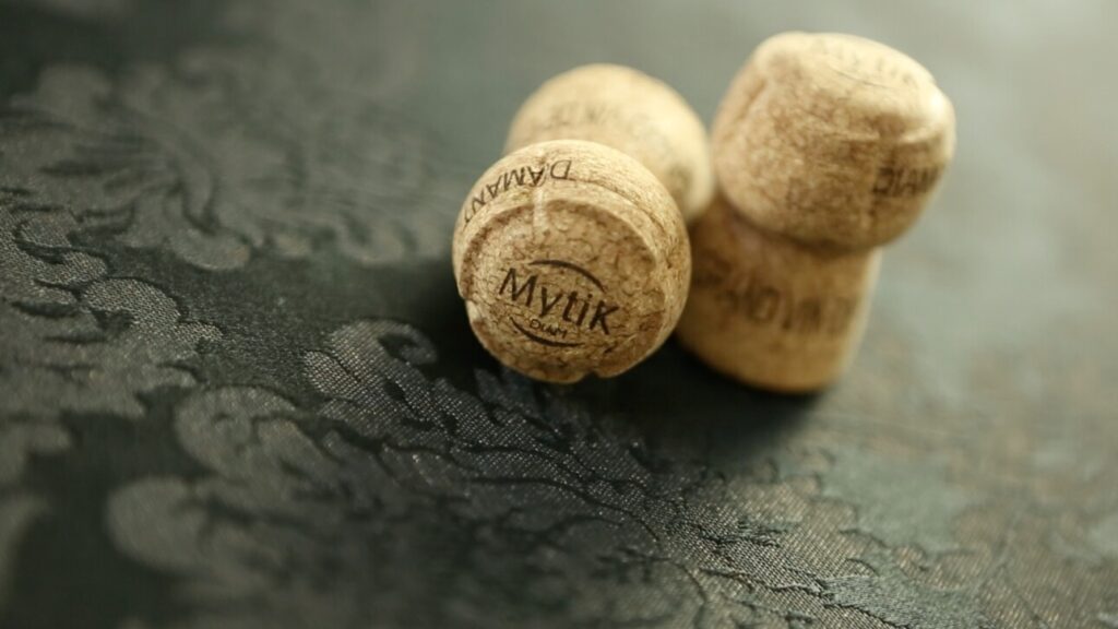 2 bouchons de champagne diam