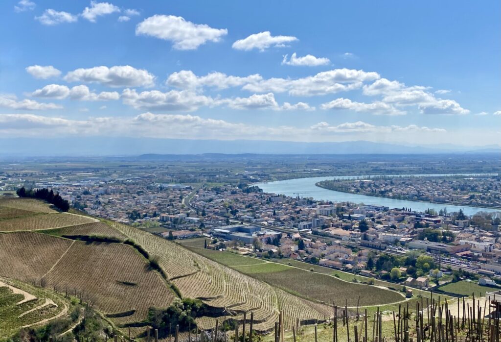 paysage vignes colline de l'hermitage