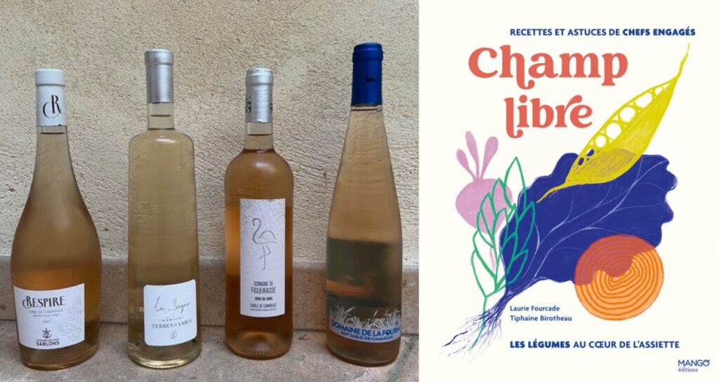bouteilles de rosé sable de camargue 