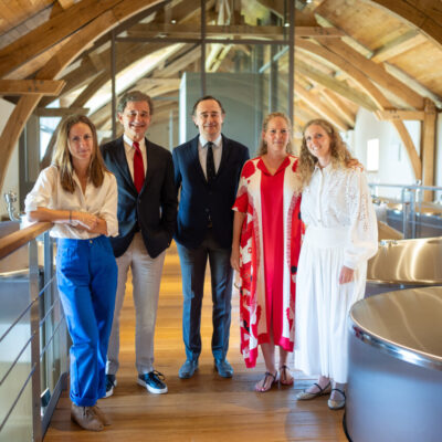 Les trois branches de la famille Rothschild réunies pour l'inauguration du nouveau chai de Vertus
