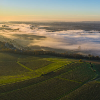 vignoble bordeaux nuages