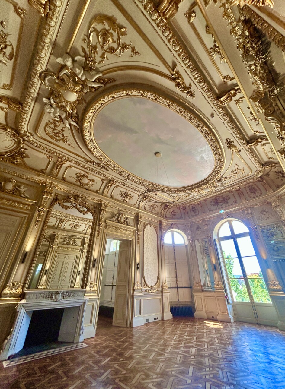 salon hotel particulier dorures