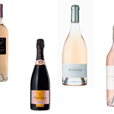 packshot bouteilles de rosé premium