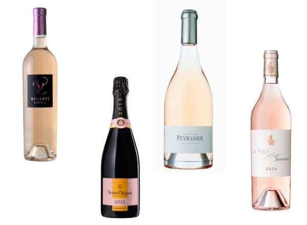 packshot bouteilles de rosé premium