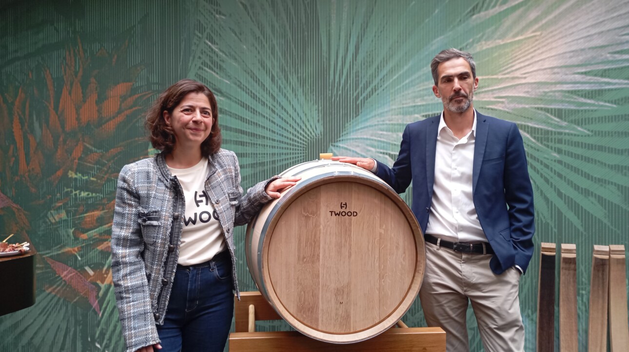 Magdeleine Allaume et Nicolas Heriard Dubreuil, président du conseil d'administration du Groupe Oeneo