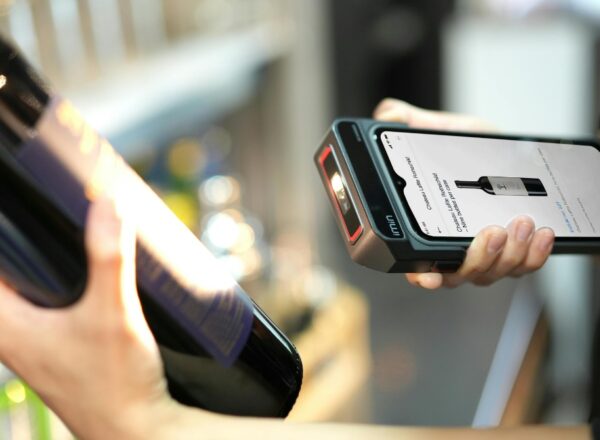 étiquettage bouteilles vin