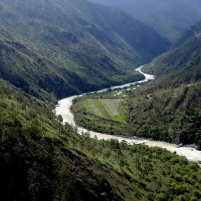Vignes à Gor Tshalu au Bhoutan