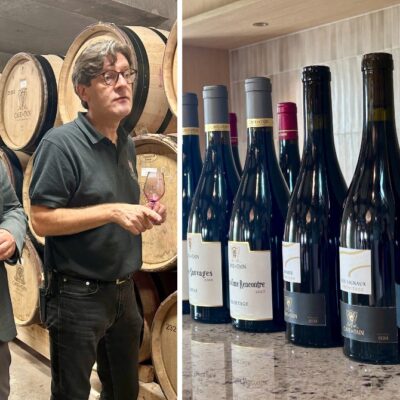 Ludovic Beau, directeur général de la Cave de Tain et Xavier Frouin, œnologue-maître de chai.