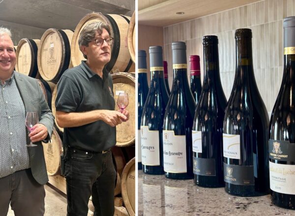 Ludovic Beau, directeur général de la Cave de Tain et Xavier Frouin, œnologue-maître de chai.