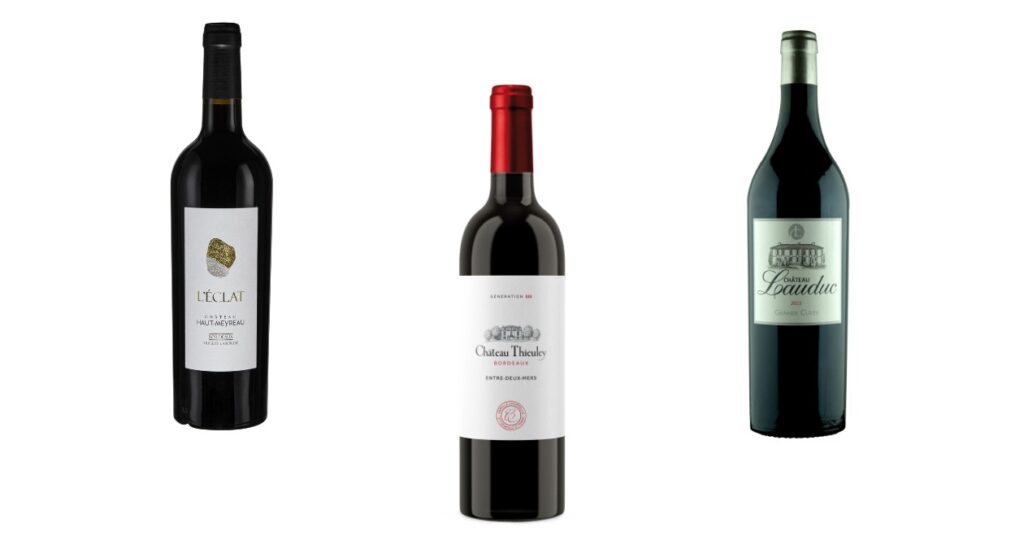 Bouteilles d'entre-deux-mers rouge