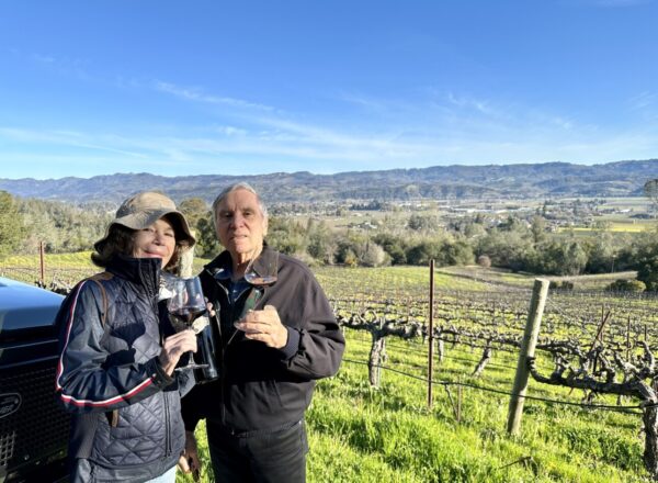 Florence et Daniel dans leur domaine en Napa Valley ©DR
