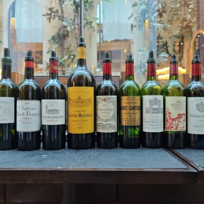 bouteilles bordeaux restaurant