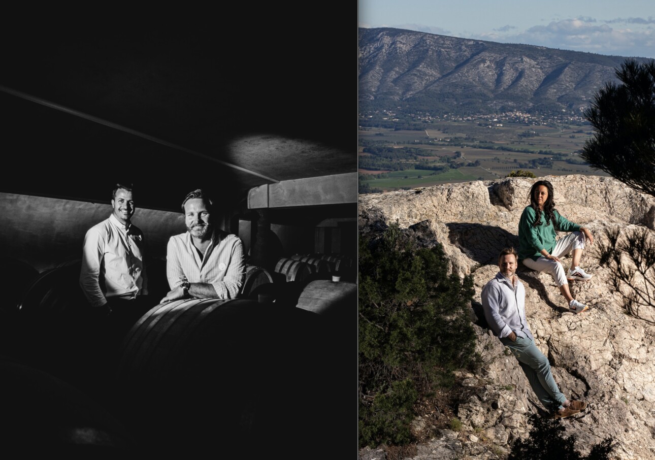 grand boise Romain Tosolini et Jean Simonet, Jean Simonet et sa femme Ana-Sofia sainte victoire