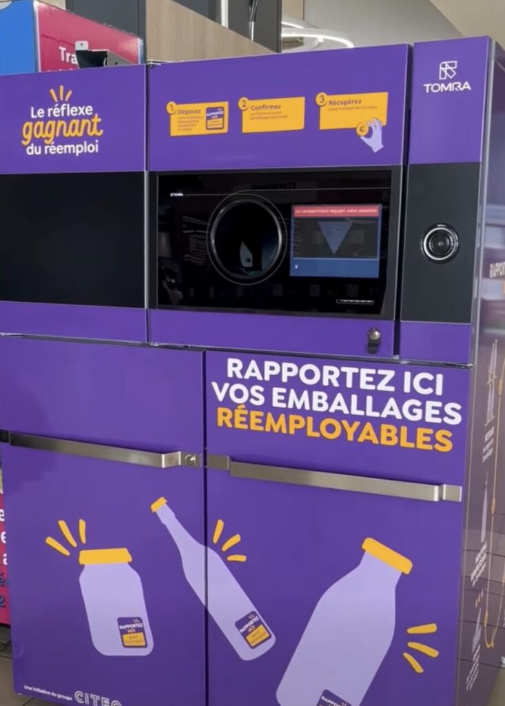 machine consigne bouteille supermarché