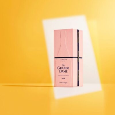 la grande dame rosé 2018 veuve clicquot champagne packaging