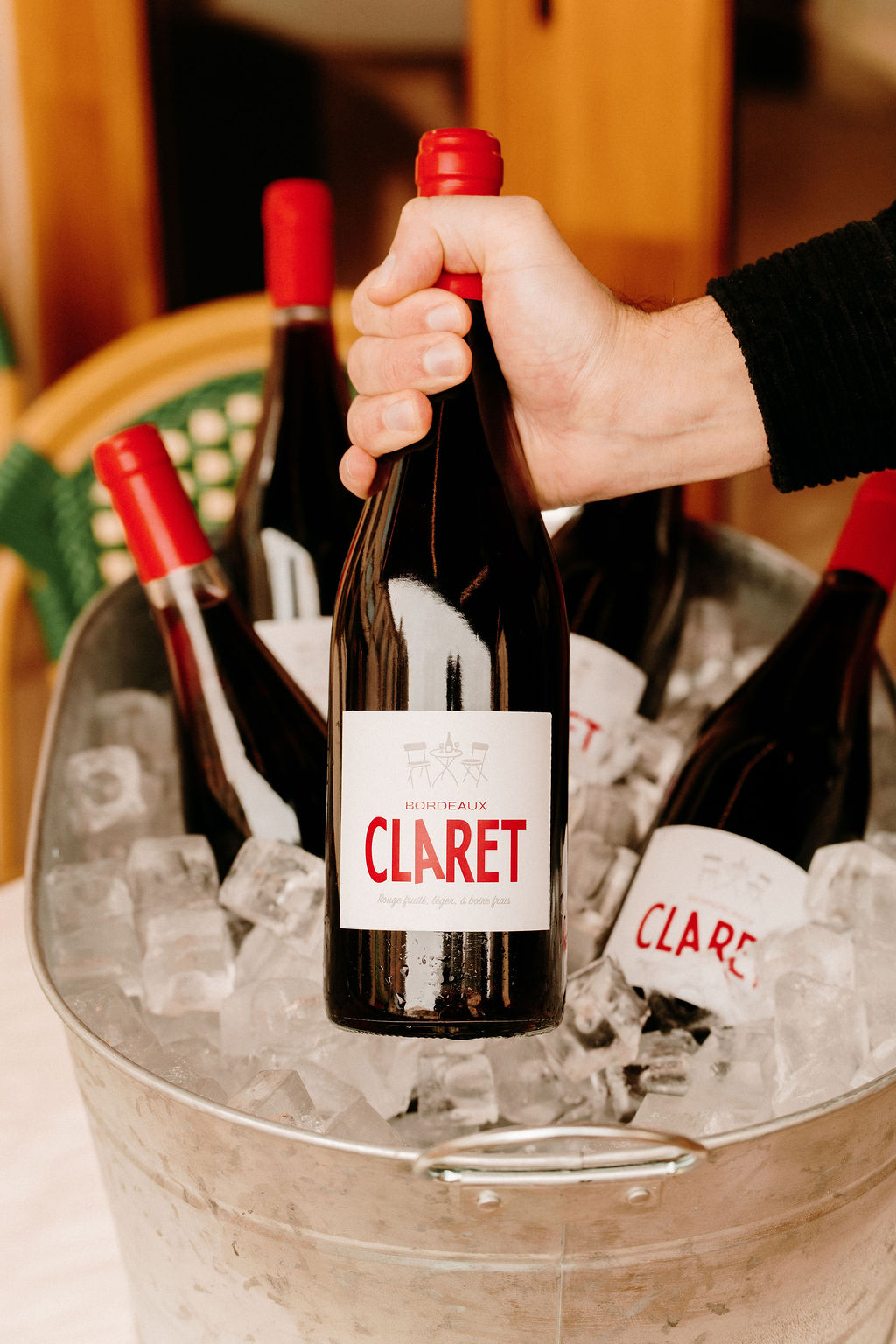 bordeaux claret seau à glace